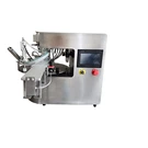 Pöytäkoneen pyörivä teline{0}}pussin täyttö- ja korkkikone